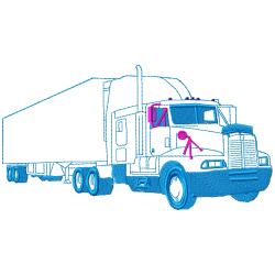 Truck Embroidery Design 2 Truck Embroidery Design 2